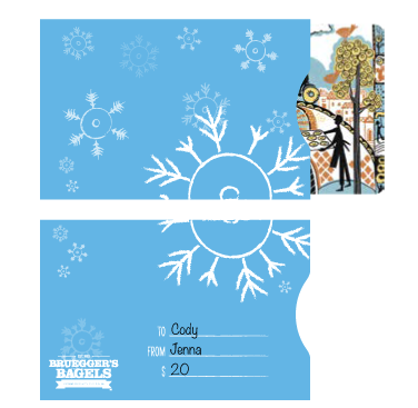 gift card sleeve design