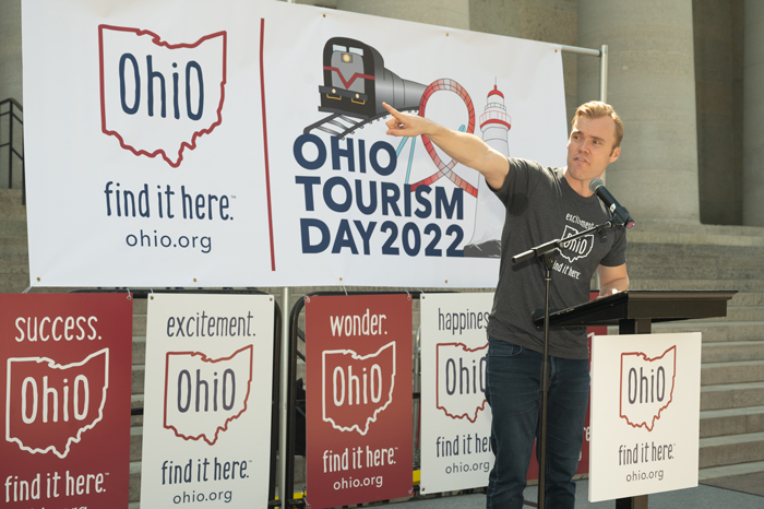 Ohio Tourism Day Stage Signage